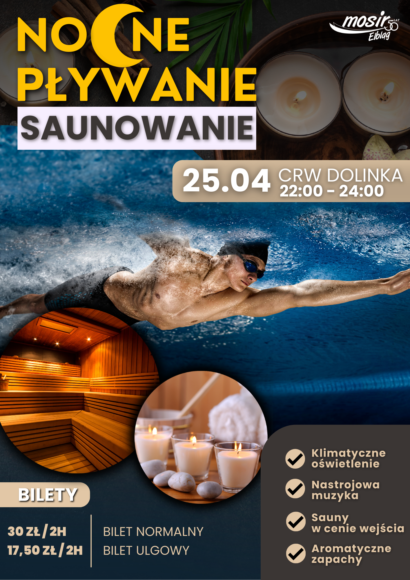 NOCNE PŁYWANIE Plakat 1