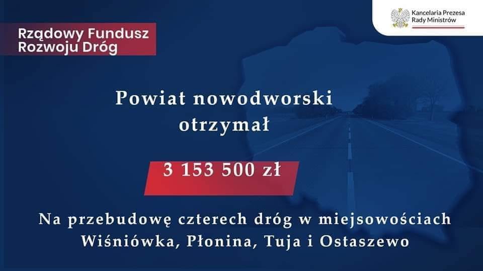 powiat nowodworski inwestycje drogowe