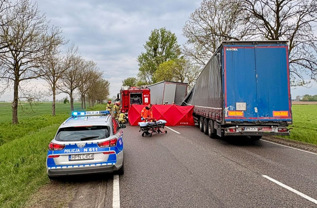 Śmiertelny wypadek na DK22 w pobliżu miejscowości Cisy 2