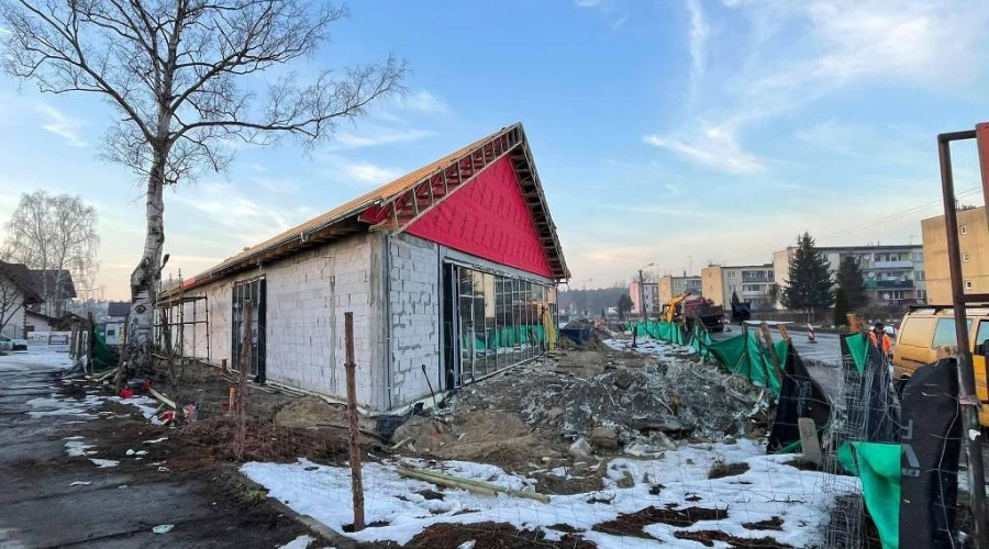 budowa marketu. utrudnienia na DW501 sztutowo (2)