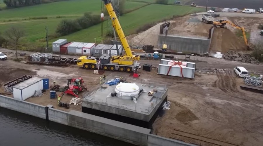 Podpora P2 i P3 mostu obrotowego