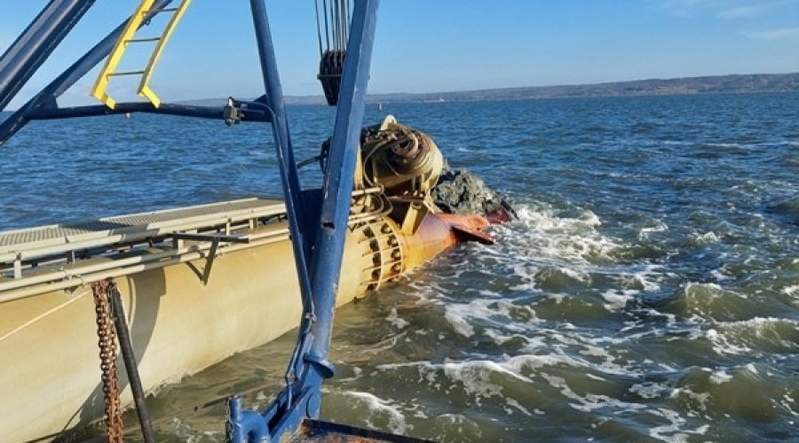 Roboty czerpalne  na Zalewie Wiślanym