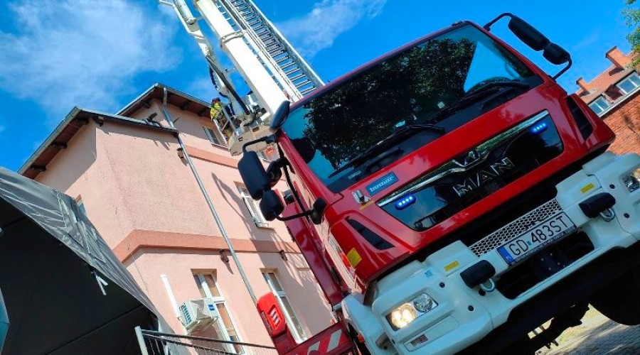 cwiczenia strazaków szpital nowy dwor gd4