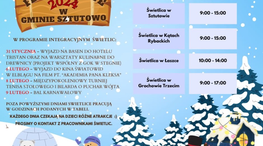 ferie zimowe sztutowo