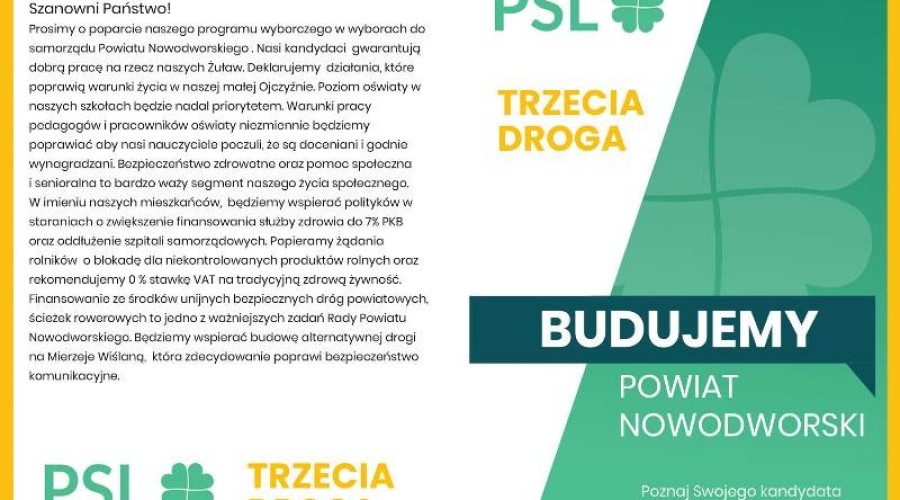 program trzecia droga nowy dwor gd