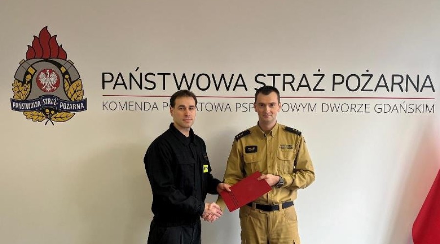 Mianowanie strażaków do służby stałej w Komendzie Powiatowej PSP w Nowym Dworze Gdańskim