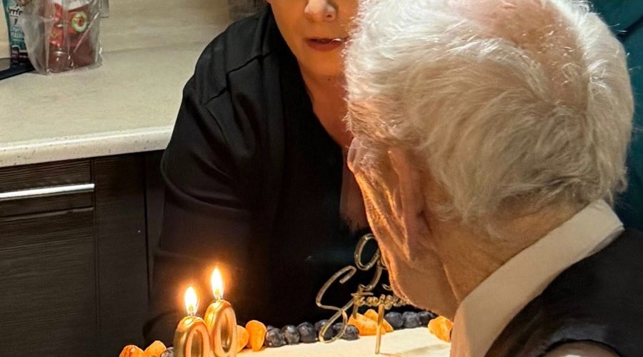 Nowy Dwór Gdański. 99. Urodziny Pana Stanisława Wróbla. Najlepsze życzenia (6)