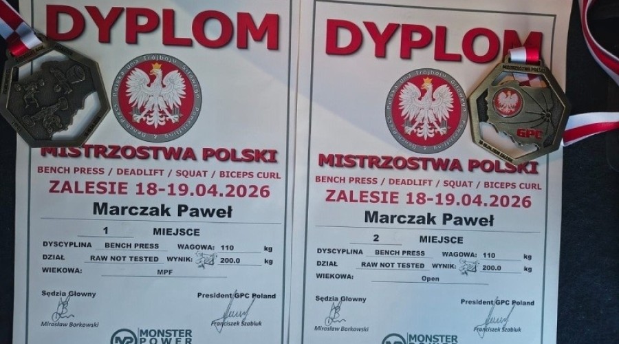 Nowodworski policjant asp. Paweł Marczak podwójnym mistrzem Europy (2)
