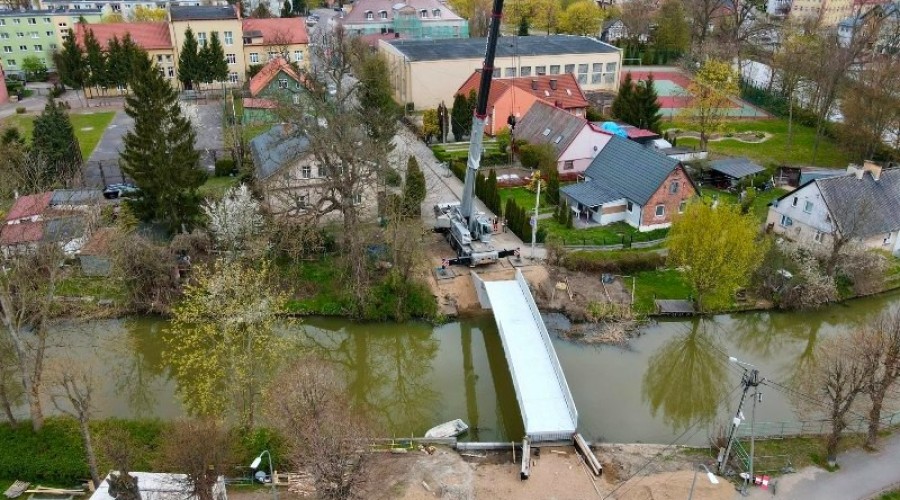 Nowy Dwór Gdański Remont kładki nad tugą  (3)