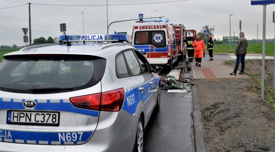 potrącenie rowerzysty na starej siódemce (8)