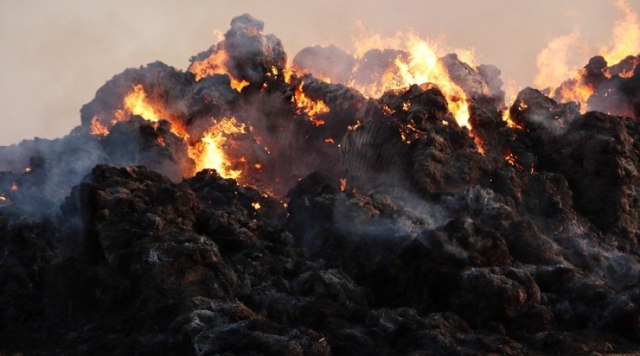 fot.Krzysztof Firko pożar sterty słomy (3)