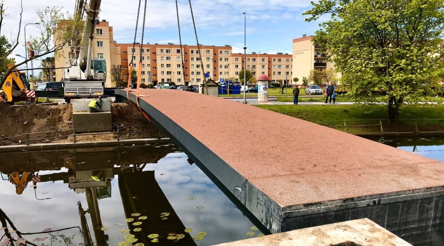 Nowy Dwór Gdański. Nowa kładka nad Tugą (26)