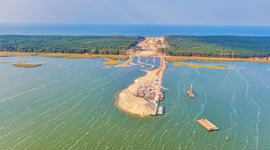 Wrzesień na budowie drogi wodnej łączącej Zalew Wiślany z Zatoką Gdańską Zdjęcia (13)