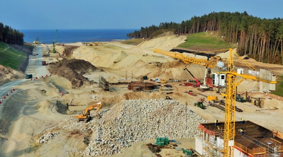 Wrzesień na budowie drogi wodnej łączącej Zalew Wiślany z Zatoką Gdańską Zdjęcia (14)