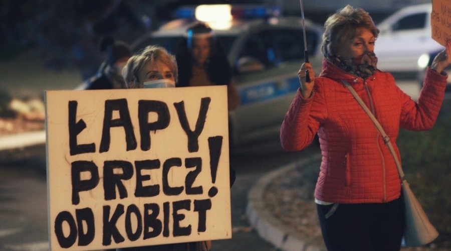protest kobiet nowy dwór gd  (1)