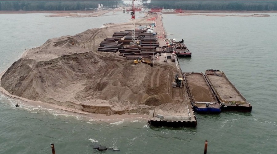 przekop mierzei styczeń 202104