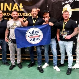 Sukces policjantów ze Sztutowa w finale Ligi Warmińsko-Mazurskiej w wyciskaniu sztangi leżąc