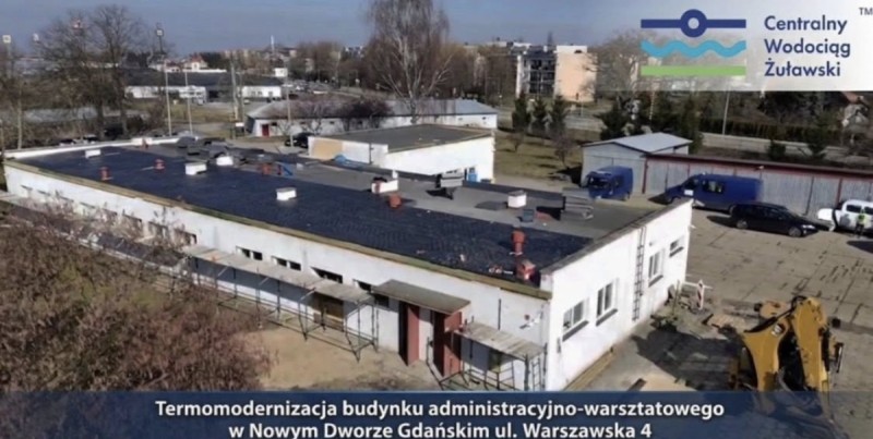 Centralny Wodociąg Żuławski Sp. z o.o. w Nowym Dworze Gdańskim z dofinansowaniem unijnym na termomodernizację budynku
