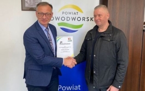 Starosta Nowodworski  Jacek Gross ambasadorem Klubu PTTK "Szuwarek".