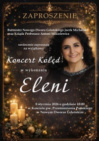 Koncert kolęd Eleni w Nowym Dworze Gdańskim