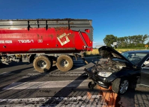 Wypadek komunikacyjny w miejscowości Rakowe Pole 