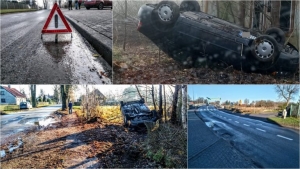 Żuławki. Jest ślisko i niebezpiecznie. 