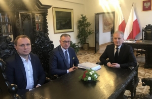 Spotkanie starosty nowodworskiego z wojewodą pomorskim.