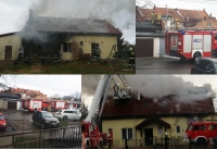 Pożar, uszkodzone dachy, połamane drzewa. Raport służb mundurowych.