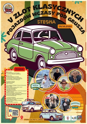 Stegna zaprasza na V Zlot klasycznych pojazdów "Wczasy pod gruszą"