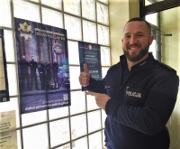 Nowy Dwór Gdański. Dzielnicowy promował zawód policjanta