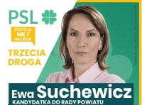 Ewa Alicja Suchewicz Kandydatka do Rady Powiatu Nowodworskiego.