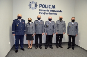 Uroczyste pożegnanie pani Komendant z nowodworską policją.