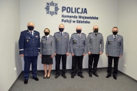 Uroczyste pożegnanie pani Komendant z nowodworską policją.