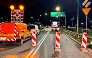 Zjazd do Nowego Dworu Gd z S7 i wyjazd z miasta na S7 nocą zamknięty. Trwa planowany remont