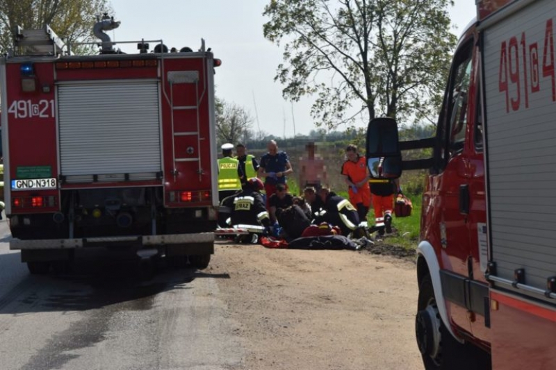 Zderzenie w Rykach. Dwie osoby trafiły do szpitala - 30.04.2018