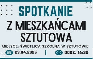 Sztutowo. Spotkanie z mieszkańcami.