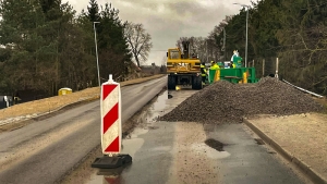 Wznowienie robót budowlanych i czasowej organizacji ruchu na drodze DW 501.