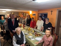 Nowy Dwór Gdański. Nowy Dwór Gdański. 99. Urodziny Pana Stanisława Wróbla. Najlepsze życzenia. Najlepsze życzenia