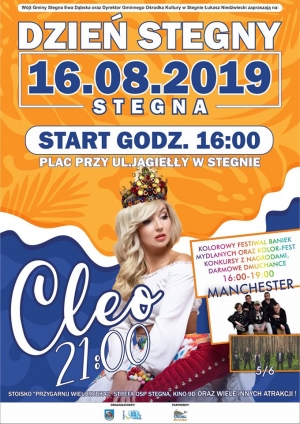 W piątek "Dzień Stegny". Gwiazdą wieczoru będzie Cleo!