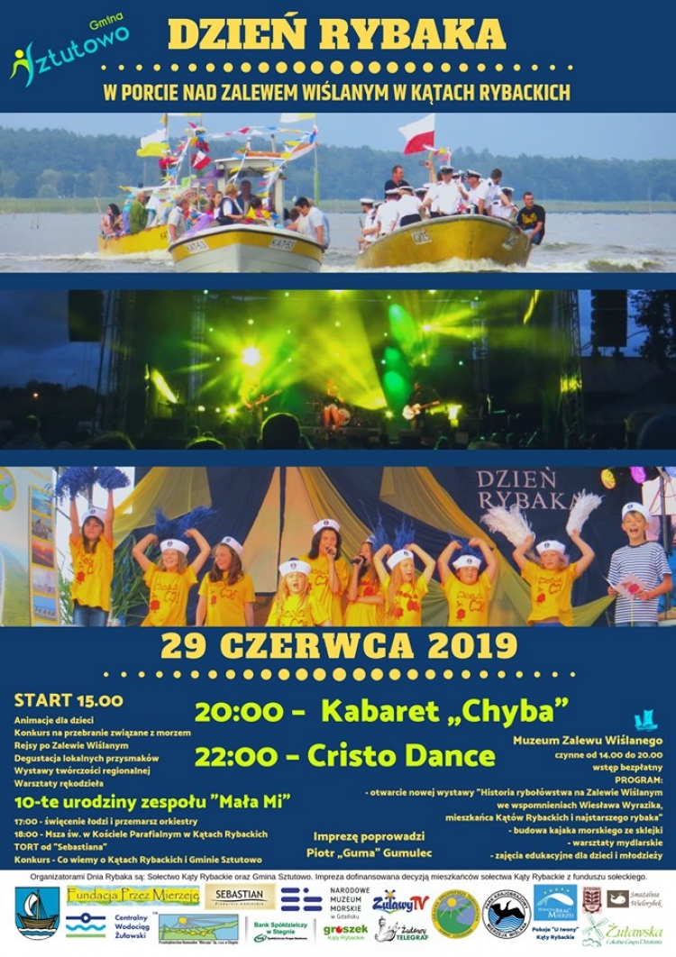 Kąty Rybackie. Zapraszamy na Dzień Rybaka. Program.