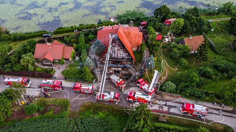 Pożar kościoła w Kępkach.