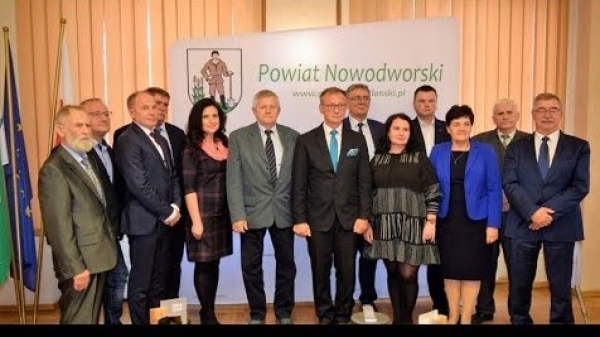 Podziękowania, podsumowanie ostatniej kadencji. Powiat Nowodworski - 19.10.2018