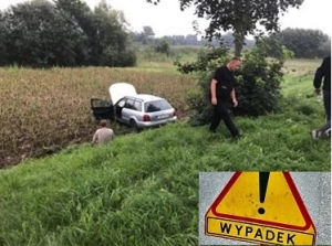 Rybina. Samochodem skosił słup. Kierowca był pijany - 18.08.2017