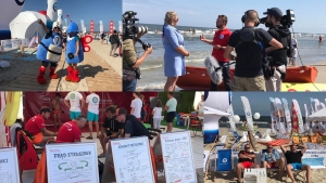 Wakacyjna akcja Polsatu"Słoneczna Stacja" dotarła na Mierzeję Wiślaną.