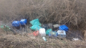 Gmina Stegna. Czyszczenie rowów.