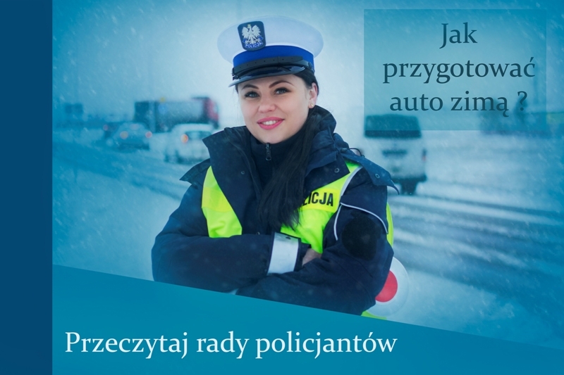 Policjanci radzą jak przygotować auto do zimy