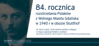 84.rocznica rozstrzelania Polaków z Wolnego Miasta Gdańska w 1940 r. w obozie Stutthof.