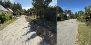 Gmina Stegna realizuje kolejną inwestycję drogową. Ruszył remont ulicy Wiślanej w Mikoszewie