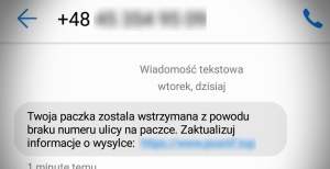 Nowy Dwór Gdański. Oczekujesz na przesyłkę? Uwazaj na wiadomość o wstrzymaniu paczki