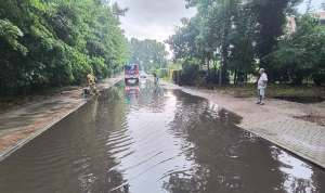 Deszczowa sobota na Pomorzu. Ponad kilkanaście interwencji w powiecie nowodworskim.